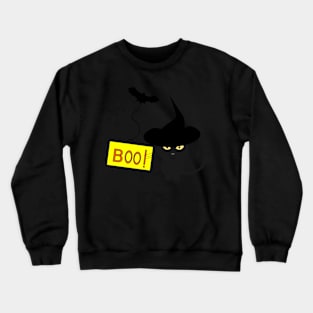 Cute cat disguised for Halloween Crewneck Sweatshirt